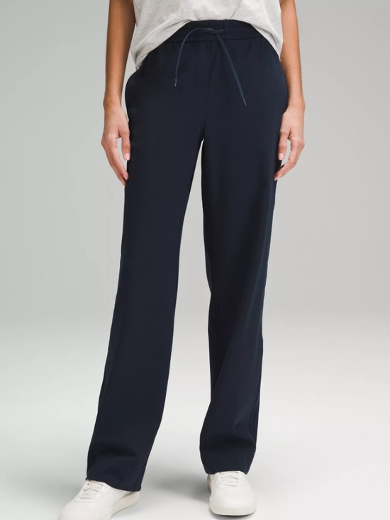 lululemon athletica Pants - NWT Lululemon Straight-Leg Mid-Rise Luxtreme Pant Regular True Navy Sz L